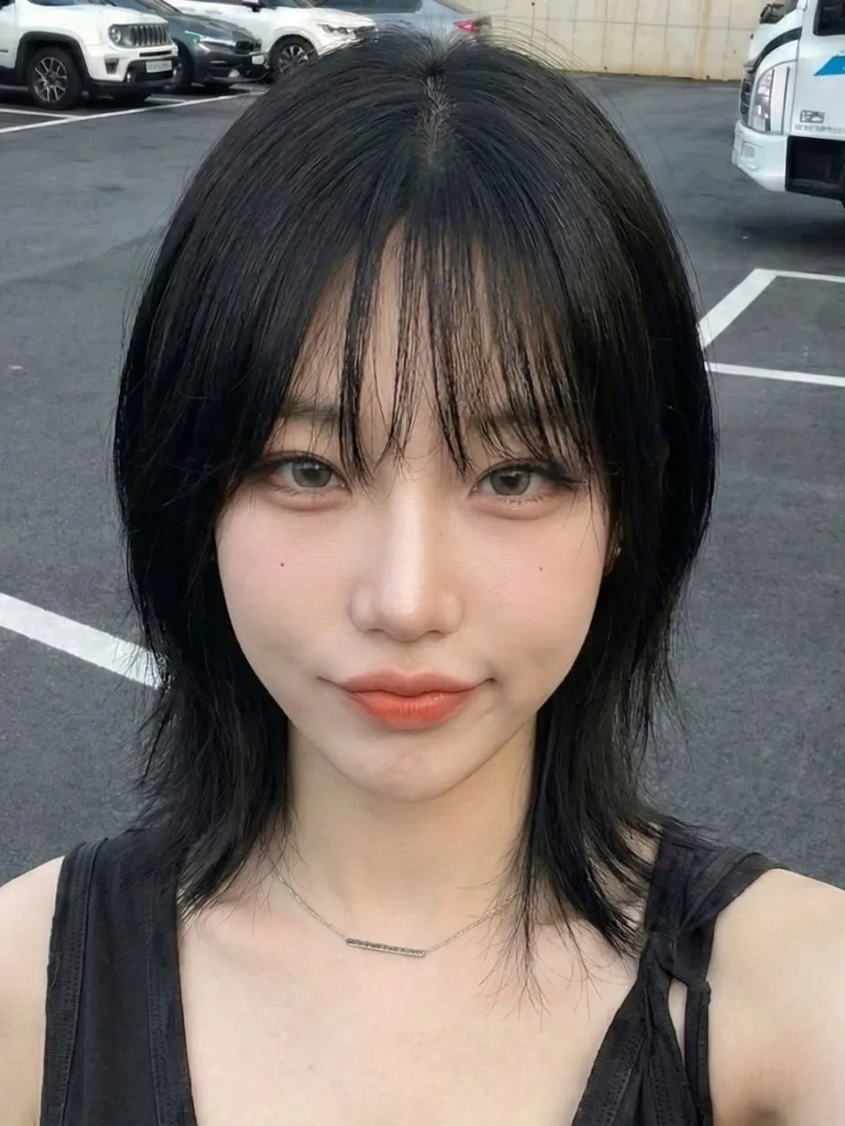 Brow-Length Bangs