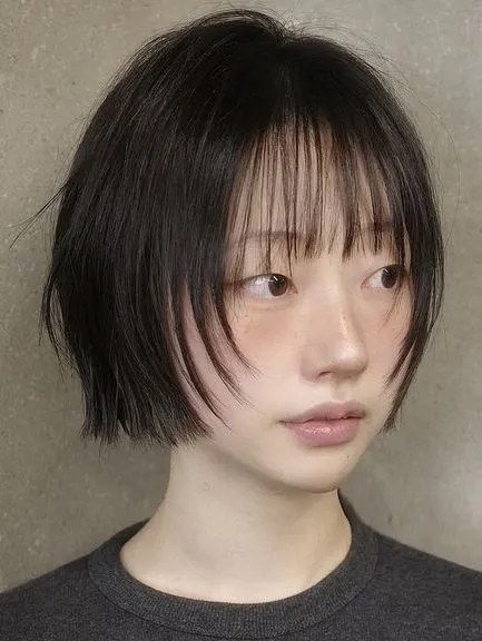 Brow-Length Bangs