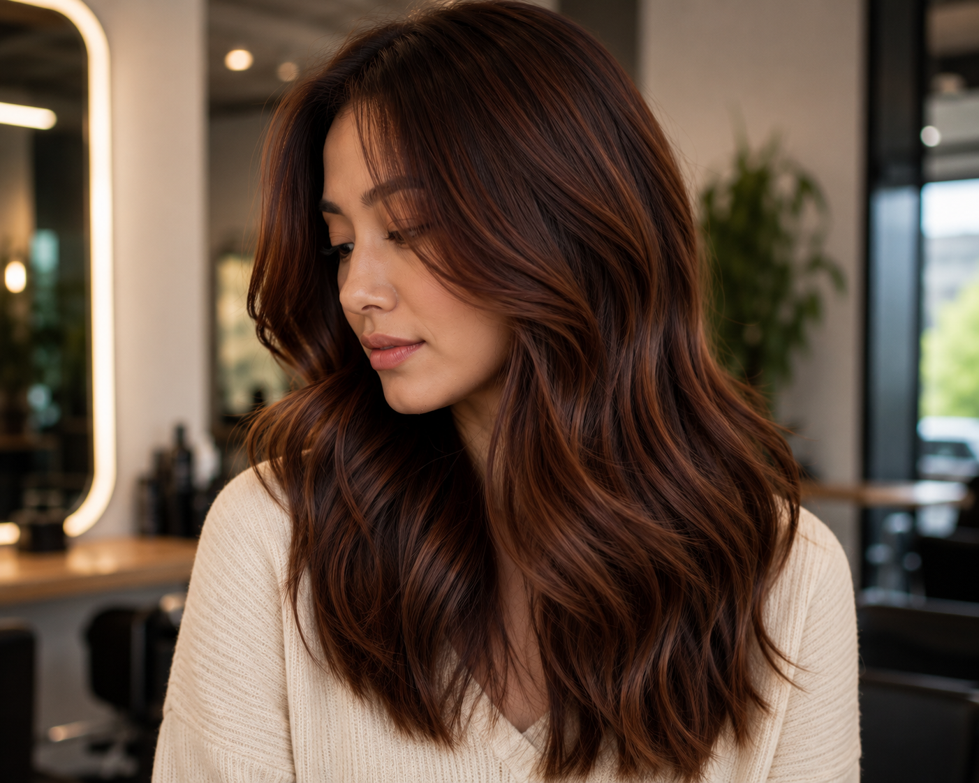 Cinnamon brown layers chocolate, chestnut, and a whisper of copper, warmth that never reads as red.