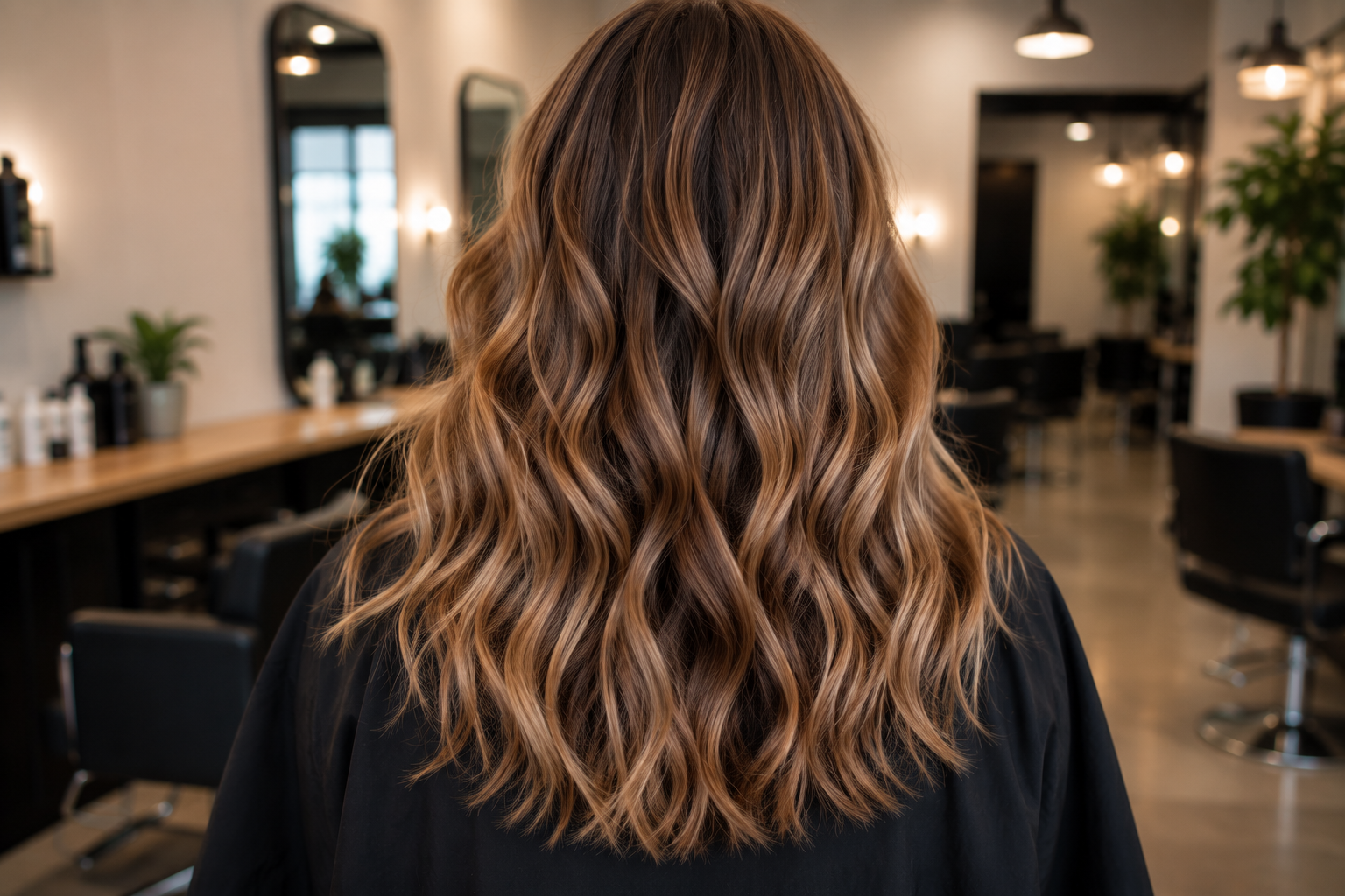 Teddy bear bronde: buttery ribbons of blonde woven into caramel and honey brown, movement without harsh contrast.