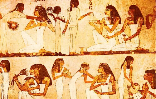Ancient henna pigments and natural dye materials, the original color palette