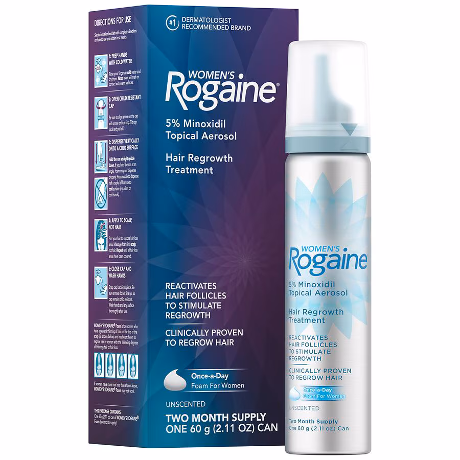 Women's Rogaine Minoxidil Unscented Foam
